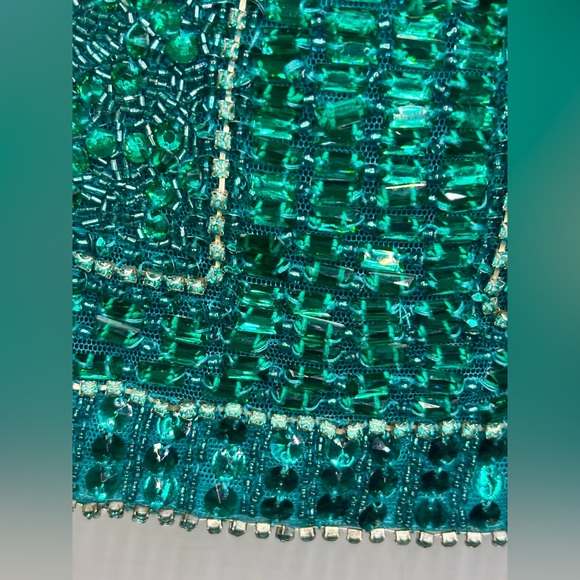 Sherri Hill size 2 emerald beaded cocktail dress - Picture 7 of 17